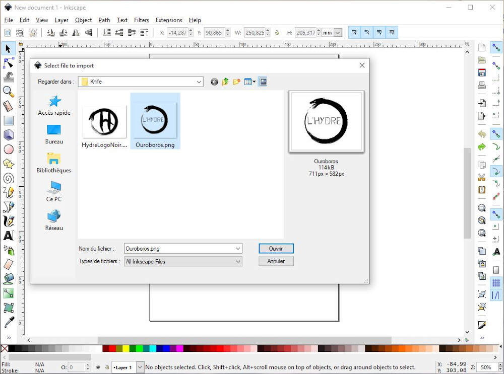 Inkscape - Select picture